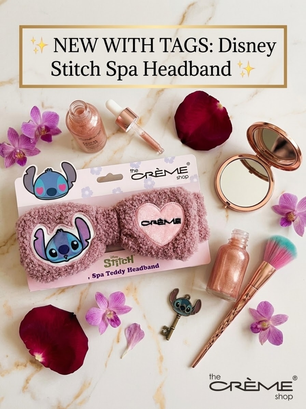 The Creme Shop Disney Stitch Spa Teddy Headband